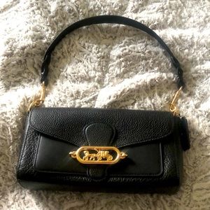 NWT Coach Black Leather Shoulder/Crossbody Bag